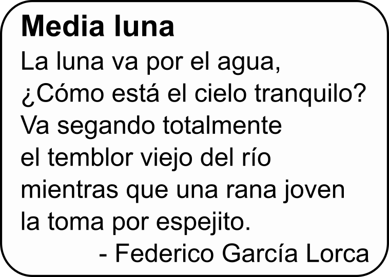 Poema Media Luna
