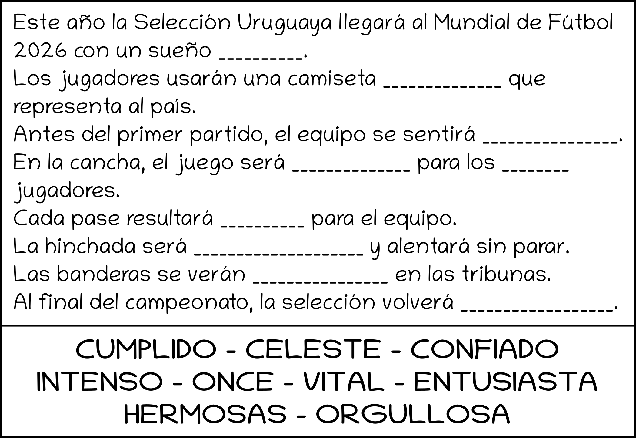 Completar texto