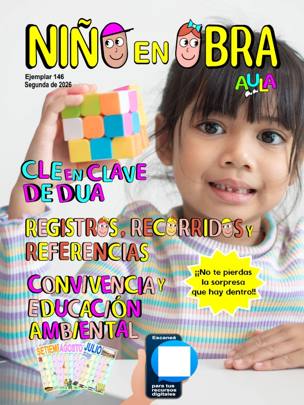 tapa de revista Niño en Obra